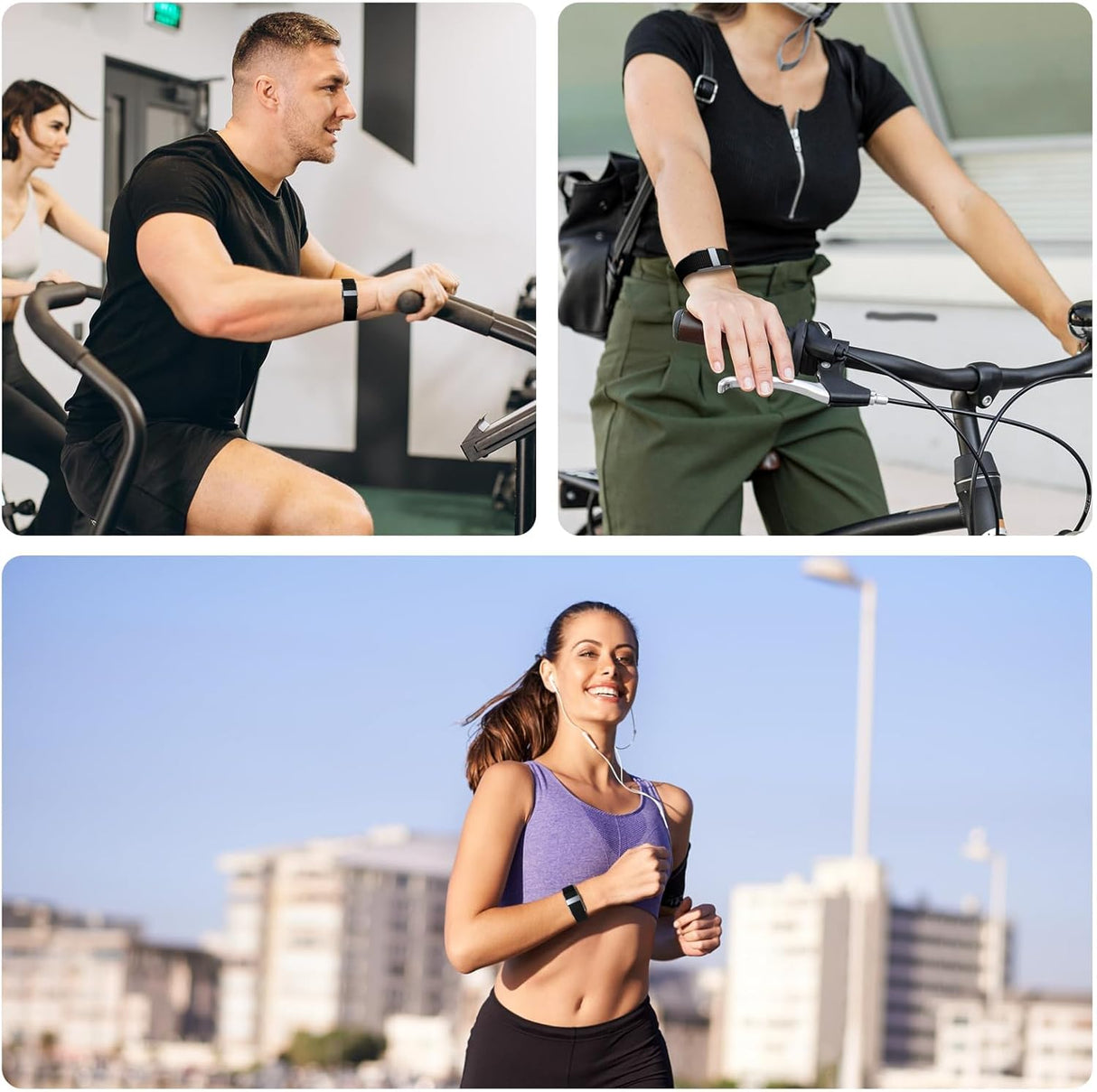 Fitness Tracker Klocka Vattentålig Pulsmonitor Carvallo