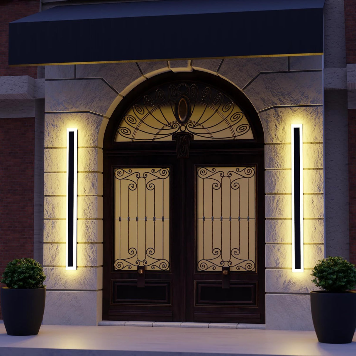 Utomhus LED Vägglampa Modern Dimbar Remsa Carvallo