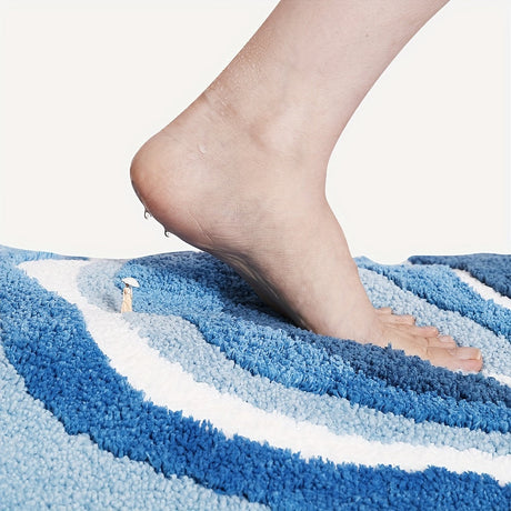 Geometrisk Badmatta – Absorberande och Mjuk med Icke-Halkande Baksida Carvallo