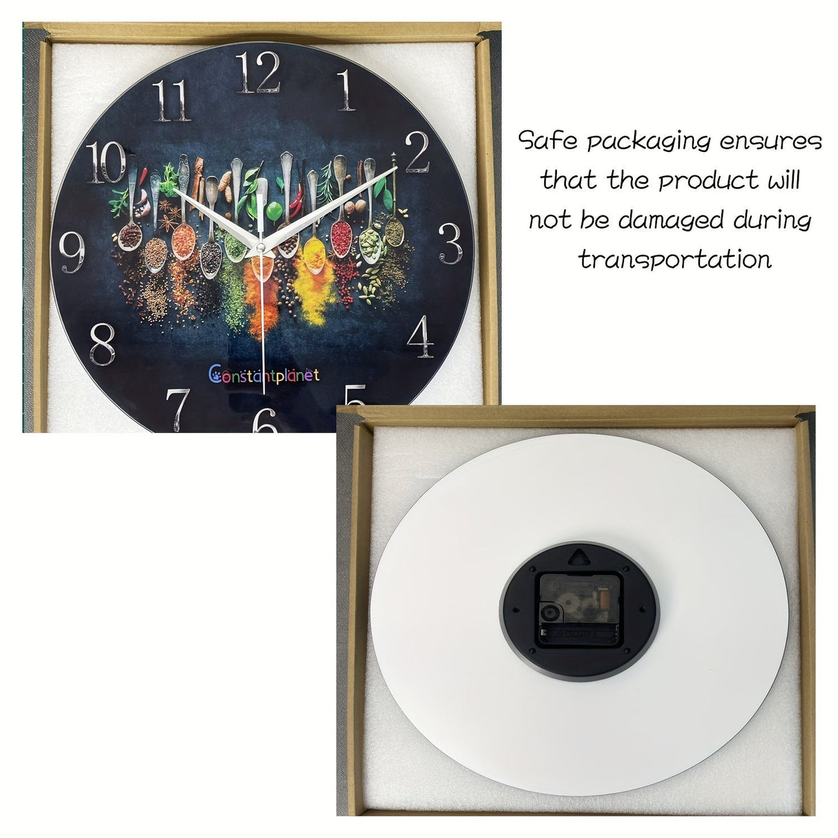 SpiceTime - Lyxig Väggklocka med Kryddmönster Carvallo