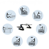 Laptopstativ Justerbart Aluminium Ergonomisk Skrivbordsskiva Carvallo