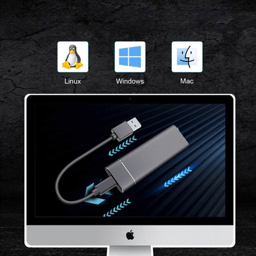Extern SSD Portabel Hög Hastighet Aluminium Enhet Carvallo