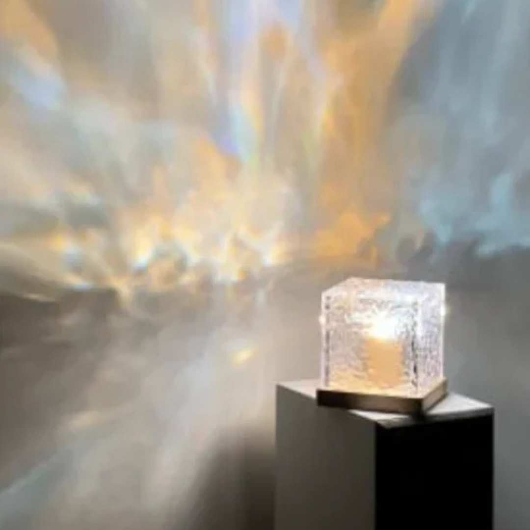 LED Stämningslampa med Färgskiftande Glas Carvallo