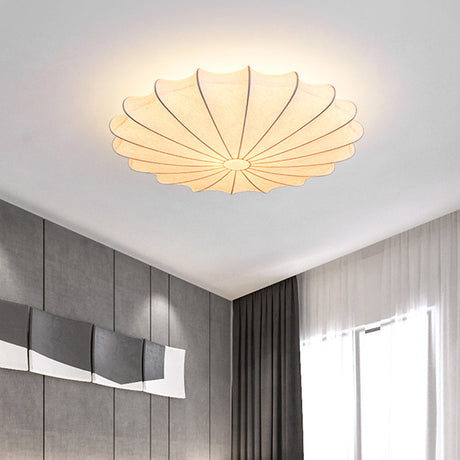Stoffen Flushmount Plafondlampa - Modern Design Vit Carvallo
