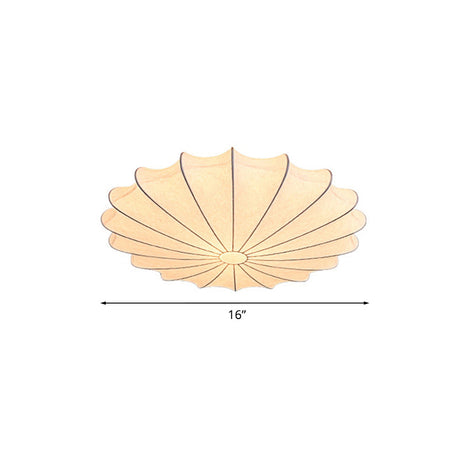 Stoffen Flushmount Plafondlampa - Modern Design Vit Carvallo