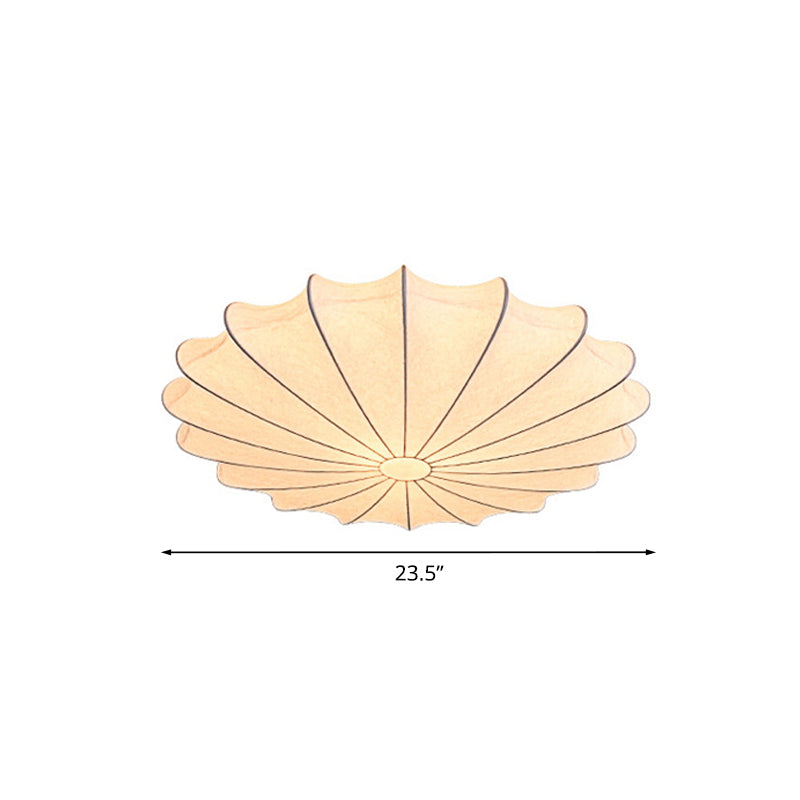 Stoffen Flushmount Plafondlampa - Modern Design Vit Carvallo