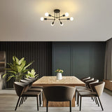 RetroLampa - Industriell 6-armad Taklampa Carvallo