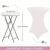 Stretchy Cocktail Table Covers - Solid Color, Ideal for Partyn och Evenemang Carvallo