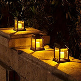 Solär LED Lantern med ljusslinga och upphängningsklipp – Vattentät trädgårdsbelysning för terrass och balkong Carvallo