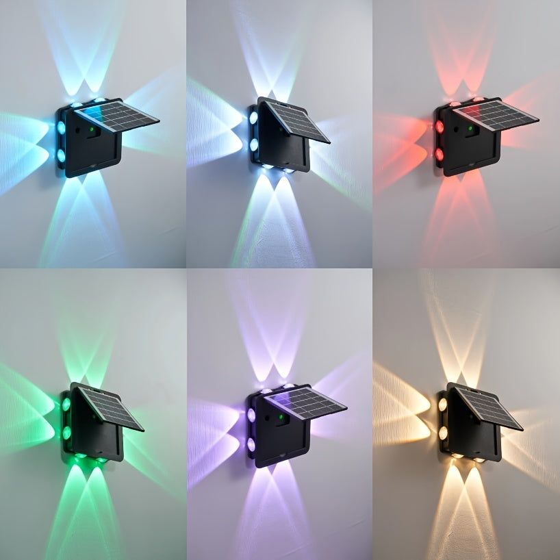 Carvallo GlowWall Solvägglampa | Färgbyte & Varmvit | Väderbeständig & Trådlös | 1800 mAh Batteri Carvallo