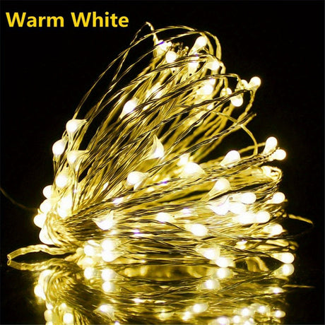 TwinkleWire - USB LED Koppartråd Ljuslina, Flerfärgad Dekoration Carvallo