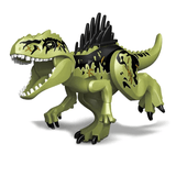 Dinosaurie Byggklossar för Barn – T-Rex Figur | Pedagogisk & Rolig Leksak i ABS-Plast för Kreativ Lek & Finmotorik-Byggsats-BB-Giganotosaurus-Hemnix