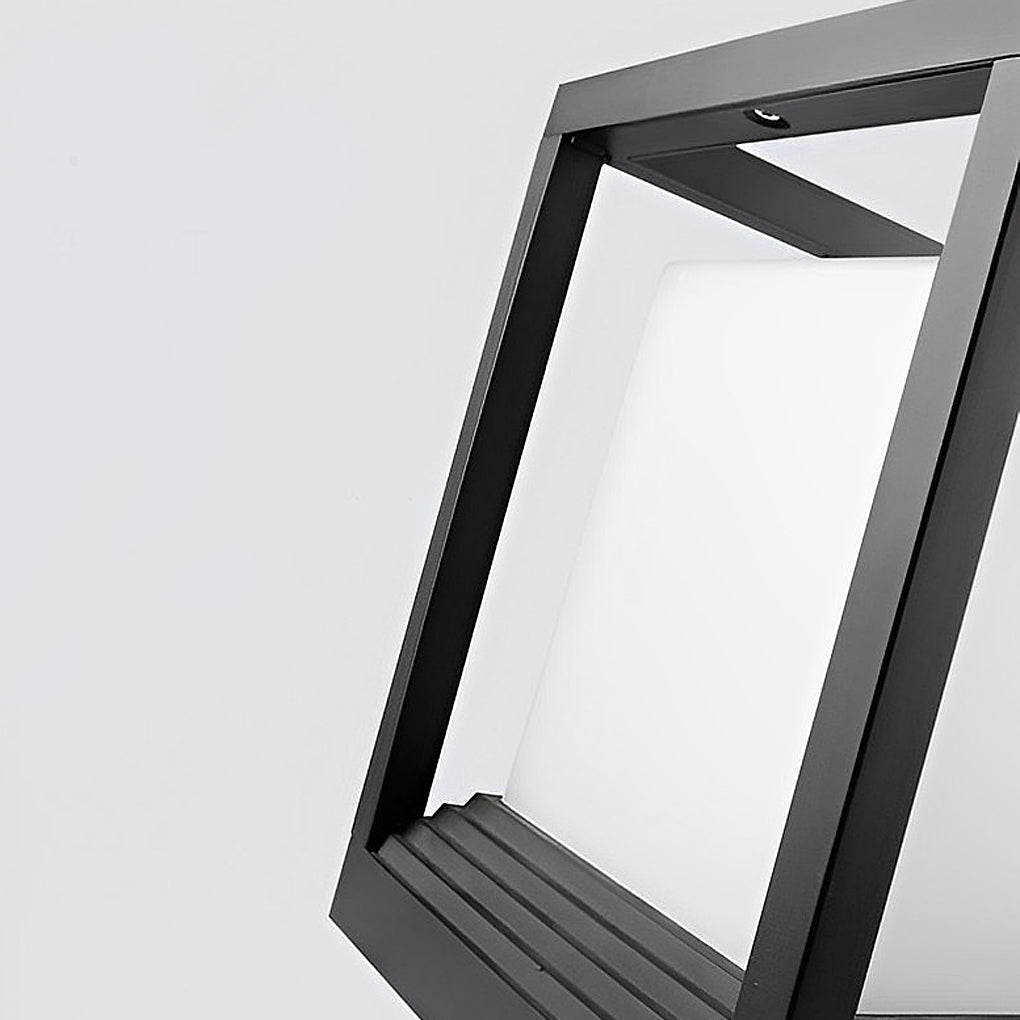 Utomhus solcells LED-ljuskälla svart aluminium Carvallo