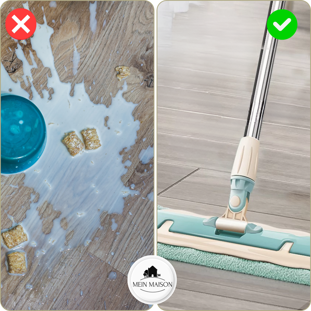 Carvallo – Den praktiska platta moppen för felfria rena golv Carvallo