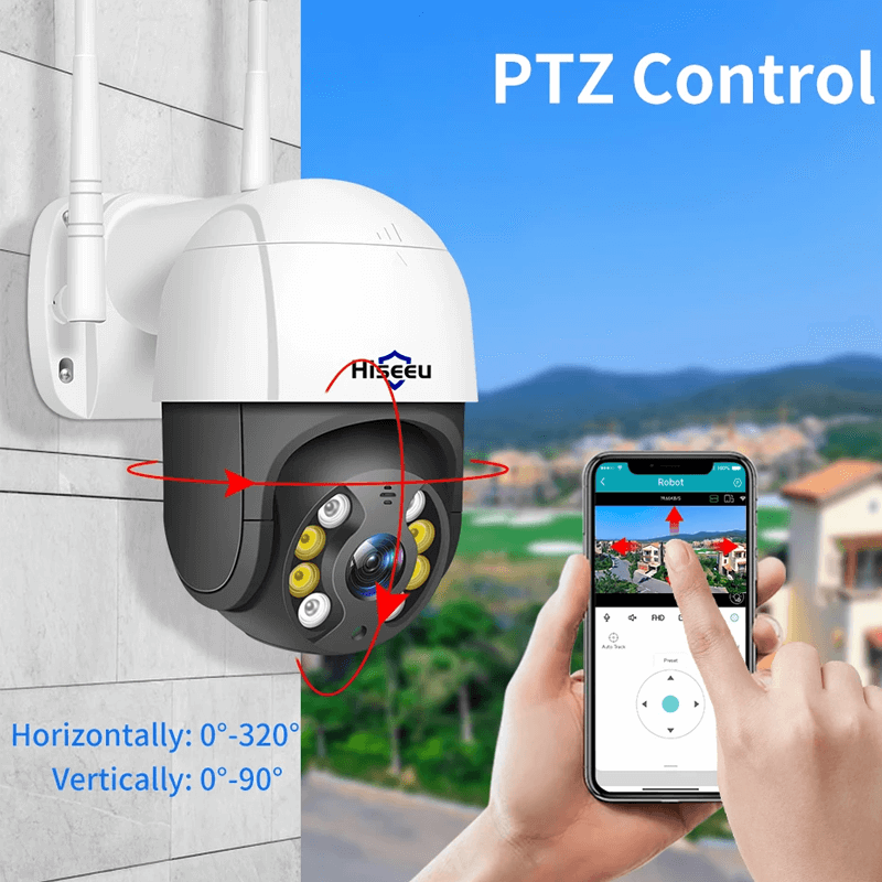 Smart WiFi Säkerhetskamera – Med Infraröd Nattvision, APP & AI-Smarta Hem Kamera-BB-Hemnix