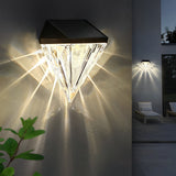 2 Stuks Geometrisk LED Vattentät Svart Solvägglampa Carvallo