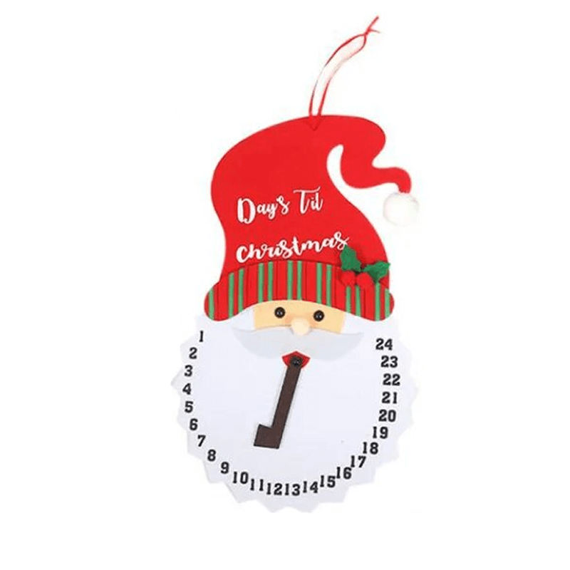 Jultome Snögubbe Advent Hängande Kalender Med 24-Fack-Jul-BB-Stil 7-Hemnix