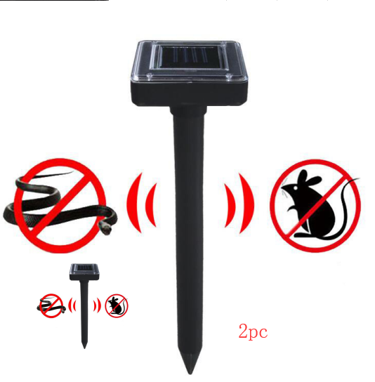 Solcellsdriven orm- och skadedjursavskräckare – ultraljudsenhet för trädgården Carvallo