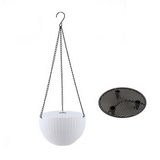 Flätad hängande korg för växter med kedja – Idealisk för balkong och trädgård Carvallo