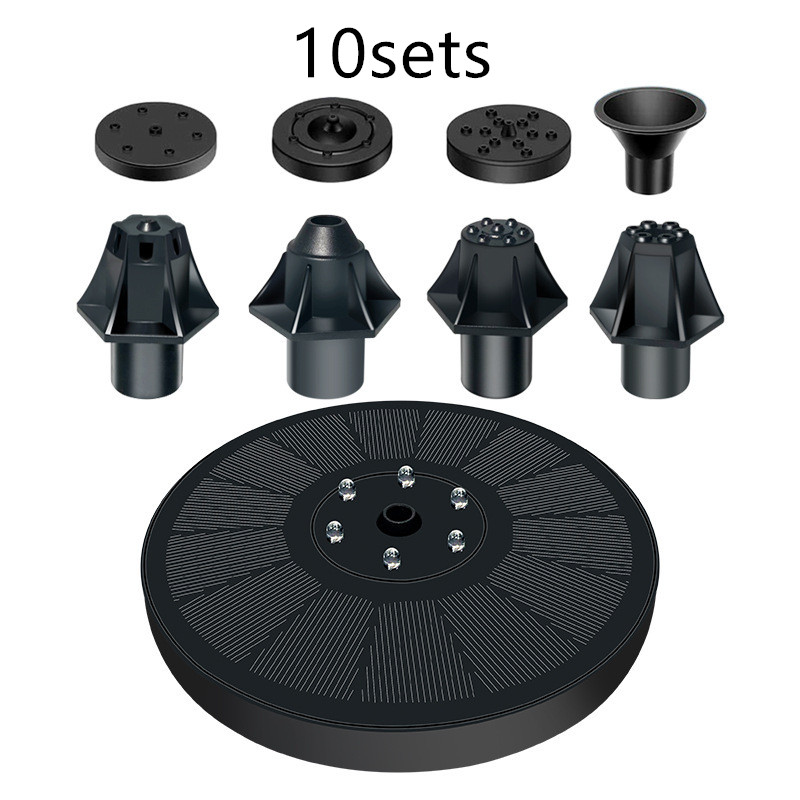 Solcellanordnad vattenfontän för fågelbad – Sprudelbrunn med solpanel Carvallo