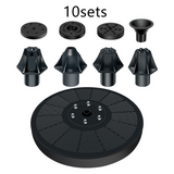 Solcellanordnad vattenfontän för fågelbad – Sprudelbrunn med solpanel Carvallo