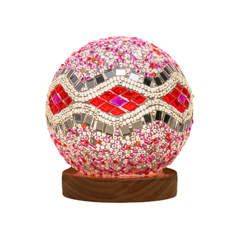 Dimmbar Boho Baroque LED Glas Mosaik Bordslampa 9,5 cm Carvallo