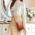 Vintage Crossbody Läderväska för Kvinnor - Justerbar Axelrem, Kompakt Design och Elegant Stil-Handväska-BB-Hemnix