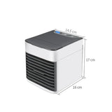 Carvallo Klimagerät Airiloft | 3-i-1 luftkylare, luftrenare & luftfuktare | 7-färgad LED & USB-port | Vit 14×14×14,5 cm Carvallo