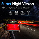 Dash Cam Triple Lens Bilkamera Nattvision Carvallo