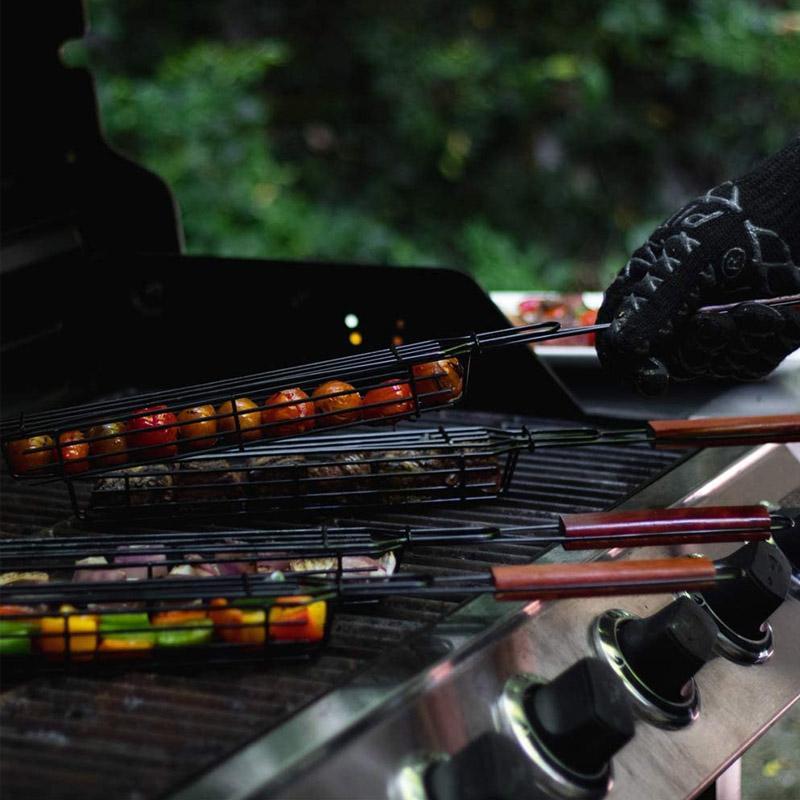 Carvallo | Grillkorg - Återanvändbara Kabob-grillkorgar Carvallo