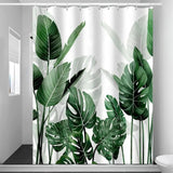 Tropiska Monstera Leaf Duschdraperi Carvallo