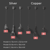 Gravity-Defying Climbers - Modern 3D-väggkonstuppsättning MILA Sverige