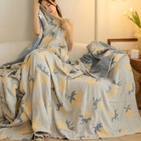 Jordgubbe Gasväv Bomull Filt Carvallo