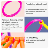 280 st Smarta Pusselspinnar - Byggklossar för Barn, 3D Pussel och Utbildande Byggset, Kreativt Kopplings- och Konstruktionkit-Byggsats-BB-Hemnix