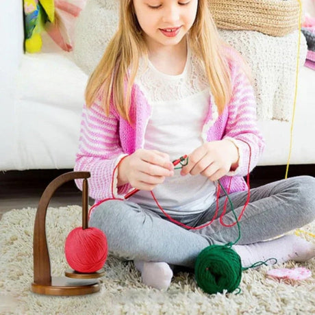 Carvallo - Roterande garnhållare för trasselfri stickning och virkning Carvallo