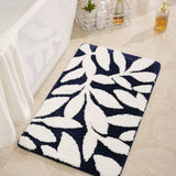 Zyphire Leaf Pattern Bath Mat Carvallo