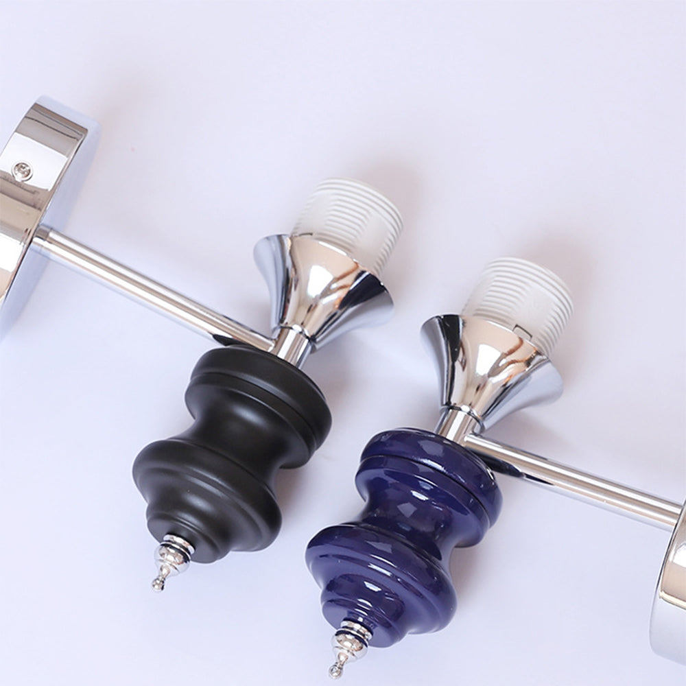 Fransk Medeltida Vintage Bauhaus Vägglampa Carvallo