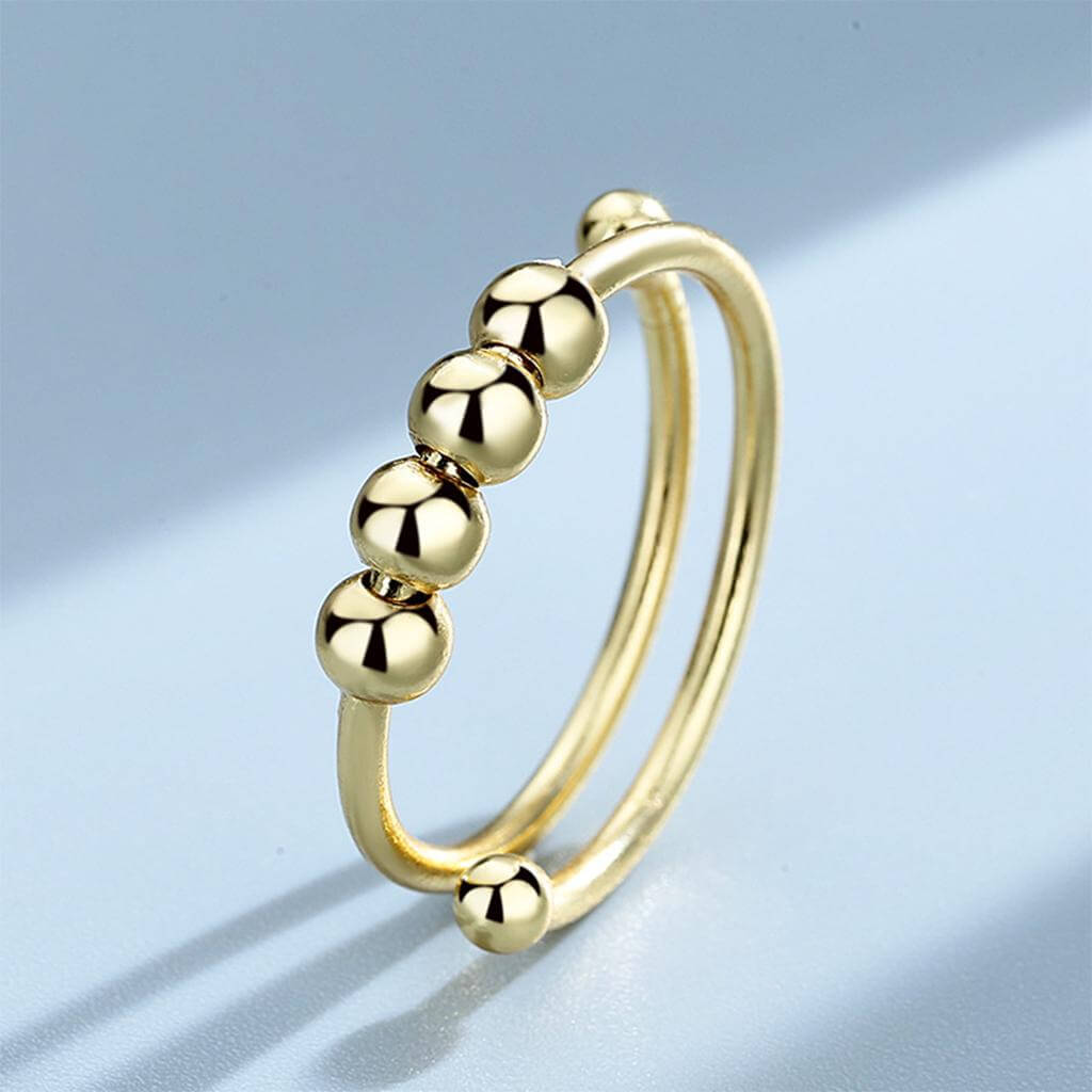 Rotera fritt Lugnande Fidget Ring-Jewelry for women-Bellasverige-Guld-Hemnix