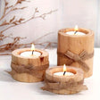 Natural Harmony Bamboo Ljushållare – Set med 3 MILA Sverige
