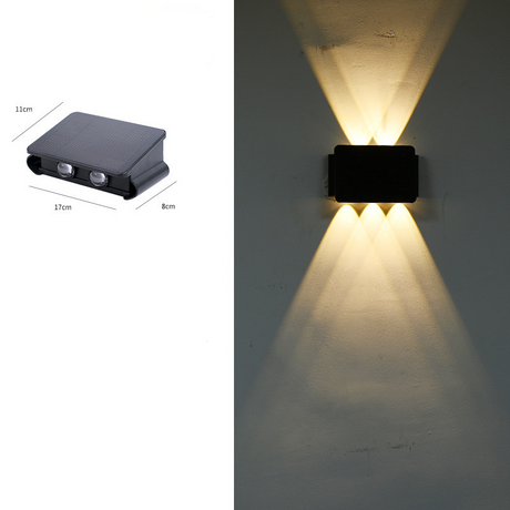 Modern LED utomhusvägglampa med Up & Down ljus – Vattentät vägglampa för husfasad och entréområde Carvallo