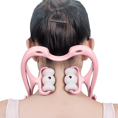 Nackmassage Tryckpunkt Terapi Verktyg-Personligt-BB-Magnetisk Rosa-Hemnix