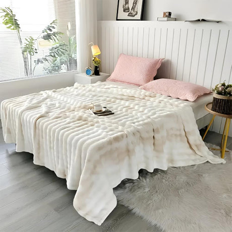 Ripple Tie-Dye Fusk Päls Filt Carvallo