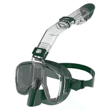 Hopfällbar Snorkelmask, Dykmask Vuxen-Barn-BB-Armégrön-Hemnix