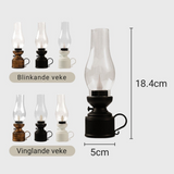 KairoLite – Tidlös lykta med svajande låga Carvallo