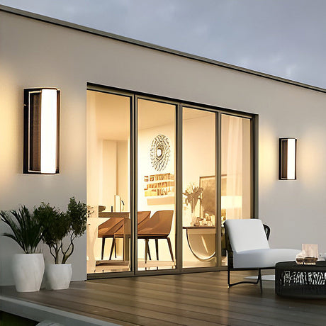 Utomhus Vägglampa Modern Solenergi LED Lampa Carvallo