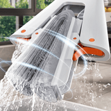 Självpressande Mopp med Teleskopskaft – Hopfällbar Bomullsmopp för Effektiv Golvrengöring & Torkning-fönsterputsare-BB-Hemnix