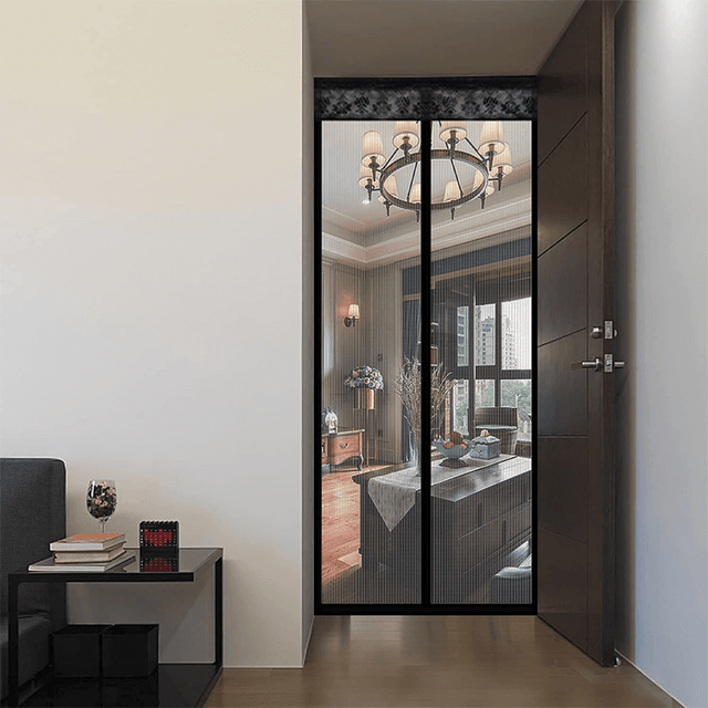 Magnetisk Myggnät för Dörr med Automatisk Stängning | Insektsnät med Magnetlås – Myggskydd för Altan, Balkong & Entré (Flera Storlekar)-Kök-BB-Hemnix