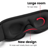 Portabel 3D Sovmask - Ljusblockerande, Mjukt Vadderat Ögonskydd för Optimal Komfort-Personligt-BB-Hemnix