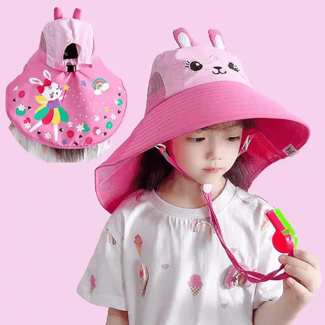 Luftig & Rolig Sommarhatt Solhatt för Barn-Barn-BB-B-Rosa-Hemnix