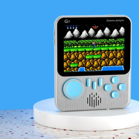 Tunn Handhållen Retro Videospelskonsol 666 Spel-Barn-BB-Grå-Hemnix